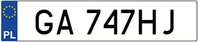 Truck License Plate